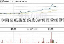 中国忠旺最新消息(如何买卖股票)